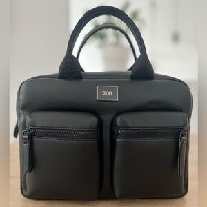 DKNY Black Women’s handbag with Dual Front Pockets